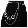 Belts Rock Pants Waist Chain Women Sun/Moon Pendant Hiphop Jewelry
