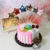 FESTIDOS DE FESTO 5pcs lindas lantejoulas Coração de estrela Crown Bolo Topper para Cupcake Bandeira Decoração de Casamento do chá de bebê