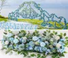 100 cm Fleurs de mariage Row Artificiel Silk Rose Peony Flower Row Mur Mall Arrangement Arch DIY Decoration1614987