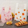 Bolsas de armazenamento Restaurante Restaurante Plástico Pacote Pacote de bolsa sobremesas de bolo alimento de alimento espessivo embalagem compra de bolsa