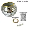 Disco Ball Planteur Globe Shape Mirror Sanging Vase Vase Pots Flower Platter Bohemian Style Flowerpots Pots Garden Pots Planteurs 240430