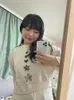 Kobiet bluz z kapturem Spring Women Vintage Flower Bluie 2024 Casual Harajuku luźne topy streetwearu wróżka preppy y2k estetyka