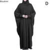 Vêtements ethniques Muslim Hijab Abaya pour femmes manches de chauve-souris Hooded modestes robe de prière dames Jilbabs Kaftan Dubaï Robe Saudi Islam turc