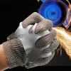 Gants anneaux en acier inoxydable gants anticués Glants 5 Antiknife coupure l'abattage des opérations à haut risque