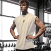 Men's Polos Summer Fitness Sports Tank Top Breathable Loose Fit Training Sleeveless T-shirt Quick Drying Vest Male Clothing