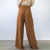 Women's Pants Floor Length For Women Mopping Beachside Palazzo Trousers Spring Summer Workwear Female Solid Color Retro Wide Leg