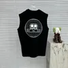 Paris Designer Mens T-shirts Europe Vest Letter Printing Men Sleeveless T-shirt Women Top Clothes Casual Cotton Waistcoat 2B Tank