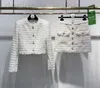 Tweedelige kledingontwerper 23 Autumn/Winter Nieuwe balsem Nanyou damesmode Franse geurige stijl beroemdheid korte jas gecombineerd met rokset 6Z85