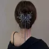 Altri lussuosi taccasini vintage di rinestone vintage clip per capelli a catena in metallo scuro Twispins Twist Clip Women Hair Accessori