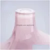 Vases Pink Imitation Porcelain Vase Glass Modern Luxury Soft Decoration Drop Delivery Dhw19