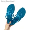 Fashion Original H Designer Slippers 2024 New Summer Herringbone Jelly Womens Slippers Clip Fash