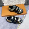 Fashion Kids Designer Shoes Classic Sneaker Boy Girl Running Shoes Luxury Plaid Panels Outdoor Children Casual Shoes