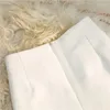 Röcke Frauen Rüschen Minirock sexy süße Hohe Taillenbüro Dame Hip-umgewickelt elegante A-Linie Solid Color Reißverschluss Faldas Mujer
