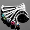 Arts du corps Delysia King 30pcs / Set Femmes Punk Crystal anti-allergie Nez Stud Bend Titanium Steel Body Puncture Bijoux D240503