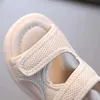 Sandały Buty dziecięce chłopcy moda oddychające sandały dla niemowląt lato 2023 nowe białe chłodne kapcie sandały 21-30