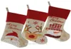 New 3pcs set Christmas Stocking Santa Claus Snowman Reindeer Gift Ornament Socks Christmas Decoration 210v7434738