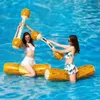 Opblaasbaar joust -zwembad Pool Float Game Toys Water Sport Playing voor kinderen volwassen feestvoorziening Gladiator vlot 240506
