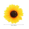 Dekorative Blumen 10 Stcs simulierte Sonnenblumen nähen auf Patch Nähapparat Die Künstliche für Kleidungschuhe Seidenhut