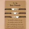 Charm Bracelets 3pcs Pinky Promise Distance Matching para amigos Pareja Familia Adolescente