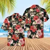 Camicie casual maschile divertenti con stampa 3d uomini camicia hawaiane camicia a maniche corte a maniche corte per ragazzi a petto singolo