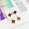 Cheap price and highquality earring jewelry Classic Four Leaf Clover Earrings with with common cleefly