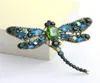 Neue Mode -Strass -Libelle BROCHE BROCHEN PIN ZEÖRTE Kleidungsstückzubehör Tier Broschen Vintage Kristallschal Schmuck Weihnachten5177952