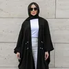 Ethnic Clothing Dubai Pearl Declaration Open Abayas Batwing Muslim Women Maxi Dress Islam Ramadan Eid Kaftan Turkish Moroccain Modest
