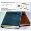 100 artesanal para viajantes de couro genuíno Notebooks diário de viagem diário vintage Planejador de presentes de couro vintage embosse 240428