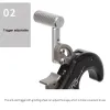 Pijl boogschieten release aids aluminium legering 4 vingerduim hendel trigger grip grip remklauw dispenser release aids samengestelde boogafgifte hulpmiddelen