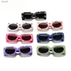 Sonnenbrille Mode süße herzförmige Sonnenbrille mit schönem Druck für Kinder Sonnenbrillen Kinder Rechteck Eyewear Shades Girls Uv400 Wx