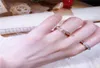 Luxury Women039s Anneaux 925 STERLING SIGHT MING CUBIC ZIRCON RING ROSE GOLD FAMOW BRAND RINGS POUR FEMMES9082078