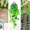Decorative Flowers Simulated Plant Living Room Wall Hanging Basket Vine Leaf False Green Greening Indoor Decoration