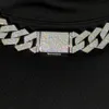 Fashion Jewelry Custom Cuban Chain 8mm 10mm 12mm Vvs Moissanite Necklace with 925 Silver Cuban Link Chain for Men