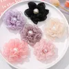 Ciondoli 1pc Versione coreana Super Immortal Sweet Colorful Mesh Flower Floro Fai -te Facile Versatile Clips Accessori Materiale