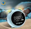 HD Mirror with Night Light Alarm Clock Fm Radio Wireless Bluetooth Speaker LED Digital Kids Clocks Support AUX Tf Player17771234