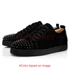 Red Bottoms Woman Heel Designer casual Shoes Loafers mens shoes Plate-forme High Casual Women Shoe Black Glitter 【code ：L】Platform Flat trainers