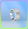 Yamini Original 925 Sterling Silver Wedding Ring Luxe 1 karaat 6 mm CZ Diamond Men Ring Sieraden Gift MJZ01249069788428753