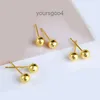 Women Earrings Girl Valentines Day mammy Gift Small round bead earrings are simple and versatile mini bean light bead earring accessories