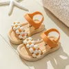 Sandals 2024 New Childrens Slippers Summer Girls and Boys Bathroom Home Anti slip Beach Shoes Soft Soled Baby Sandals