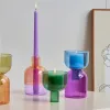Halter Floriddle Glass Kerzenhalter Kerzen Stand Wohnkultur Terrarium Hydroponische Pflanzenblume Vase Dekorative Flaschenschüsselbehälter