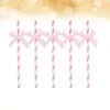 Coppe usa e getta cannucce da 30 pezzi decorazioni per torta di carta cravatta da bere da cocktail party rosa