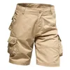 Shorts masculinos shorts masculinos soltos de grande bolso macacão de bolso de verão de algodão confortável calça níquel de níquel esportes casuais de esportes de praia 2405