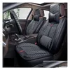 Couvertures de siège d'auto pour le SUV berline Ensemble en cuir durable de cinq places de place