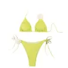 Kvinnors badkläder 2024 NY SEXY BIKINI SWIMSuit Womens 3D Bikini Set Huludao baddräkt
