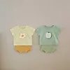 Kleidungssets Sommer Baby Kleidung Set Kleinkindmädchen T -Shirt und dünne Shorts Jungen Anzug für Kinder Kleidung Set H240506