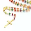 Подвесные ожерелья католическое колье из бусинки с розариями для женщин