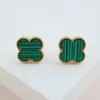 Cheap price and highquality earring jewelry Fashionable four leaf clover earrings for female design highend new with common cleefly