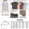 Women's T-Shirt YIZUO ALT Womens Striped T-shirt Summer Basic Knitted Top Comfortable Loose Cotton 2024 Breathable Harajuku Short SleevesL2405