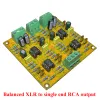 Verstärker Stereo 2Channel Balanced XLR zu einem einzelnen beendeten RCA -Ausgang Dual Circuit Board niedrige Verzerrungen und niedriges Rauschen für Audioverstärker