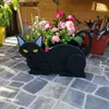 Planters potten tuin katvorm bloemen pot pvc hondenplanter diy schattige puppy dierenbeeld sculptuur plantenpot voor huistuindecoratie t240505